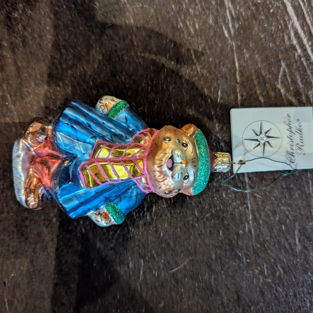Christopher Radko Bear Ornament